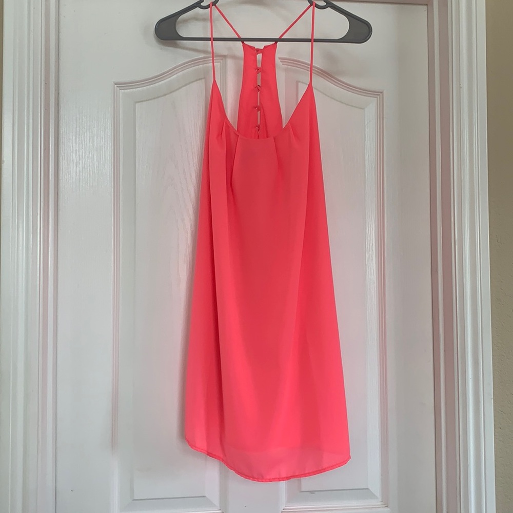 Bright pink dress
